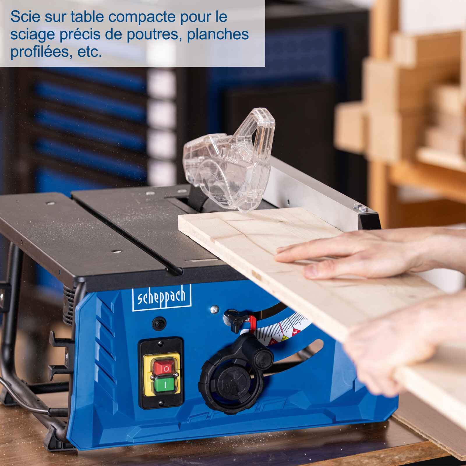 Scheppach Scie circulaire sur table HS210-1500W - lame Ø210mm - 24 dents
