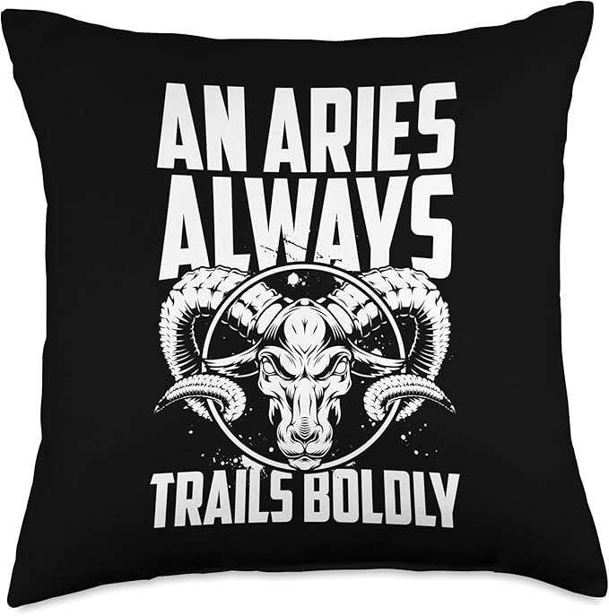 Zodiac Aries - Sign Star Horoscope Starsign Throw Pillow
