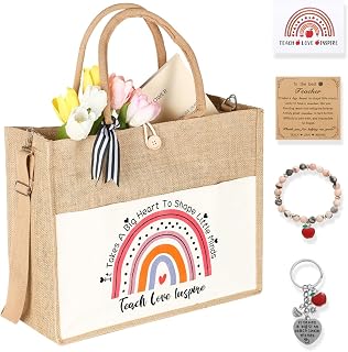 Teacher Appreciation Gifts- Unique Teacher Tote Bag Gifts Set - Teacher Birthday Gifts- Back to School Gifts for Teacher- Best Thank You Gifts Set for Women, Boss Lady, Coworker, Chaos Coordinatorl
