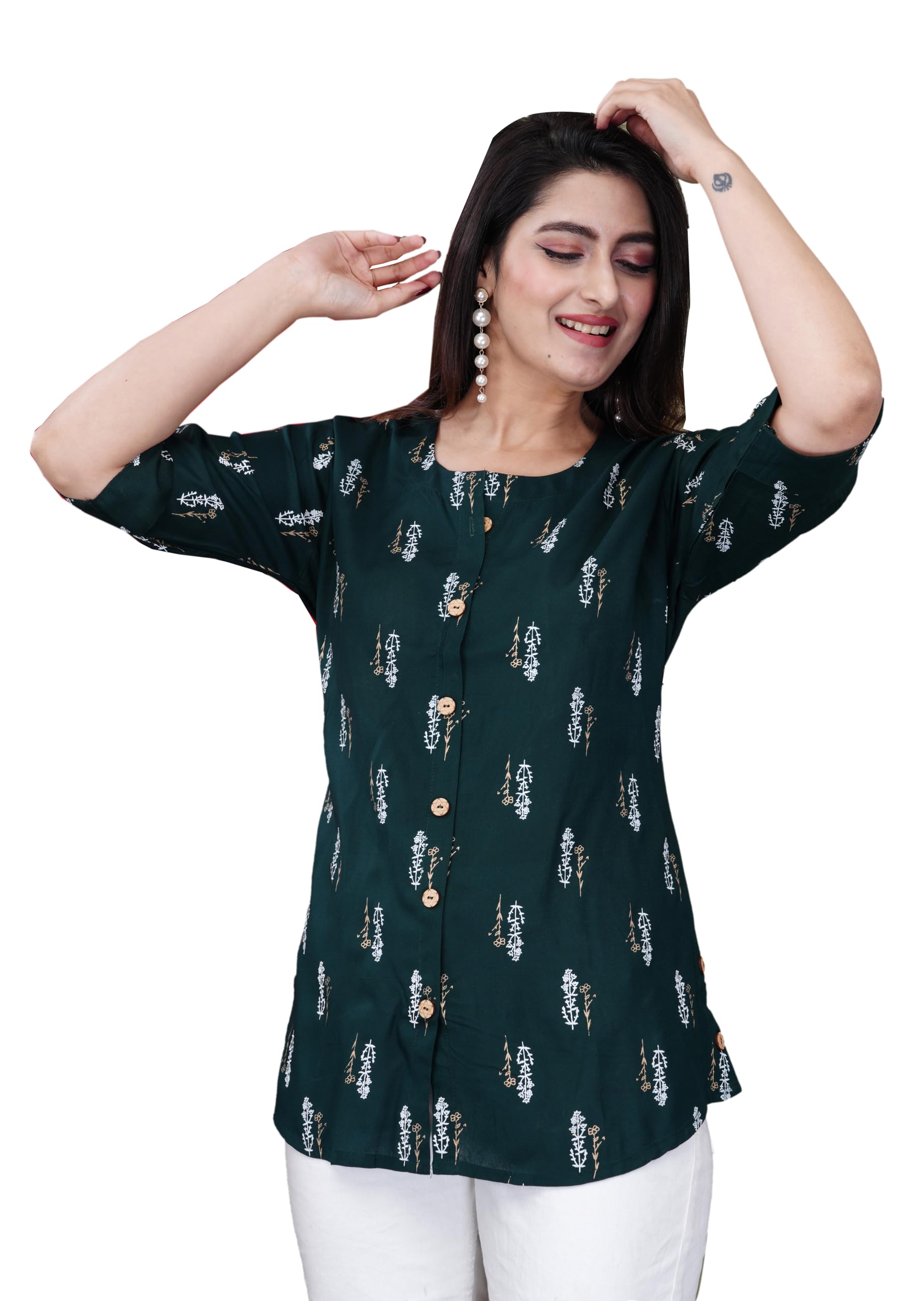 febq Stylish Printed Shirt for Women-picture-35