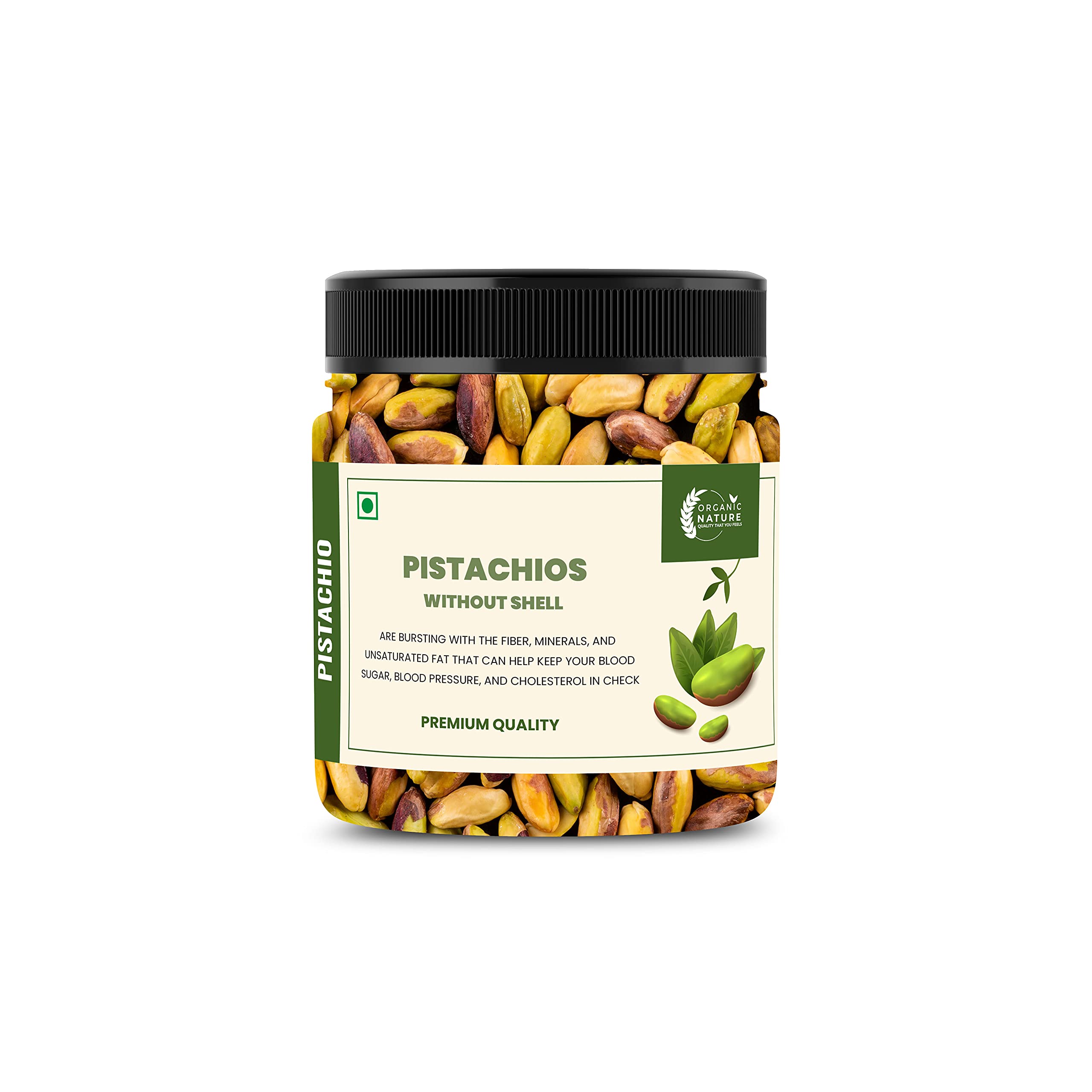 ORGANIC NATURE Whole Pista Kernals Without Shell|Sada Pista, Pistachios 250 Grams [Jar Pack] (B09513Y4WL) Amazon Price History, Amazon Price Tracker