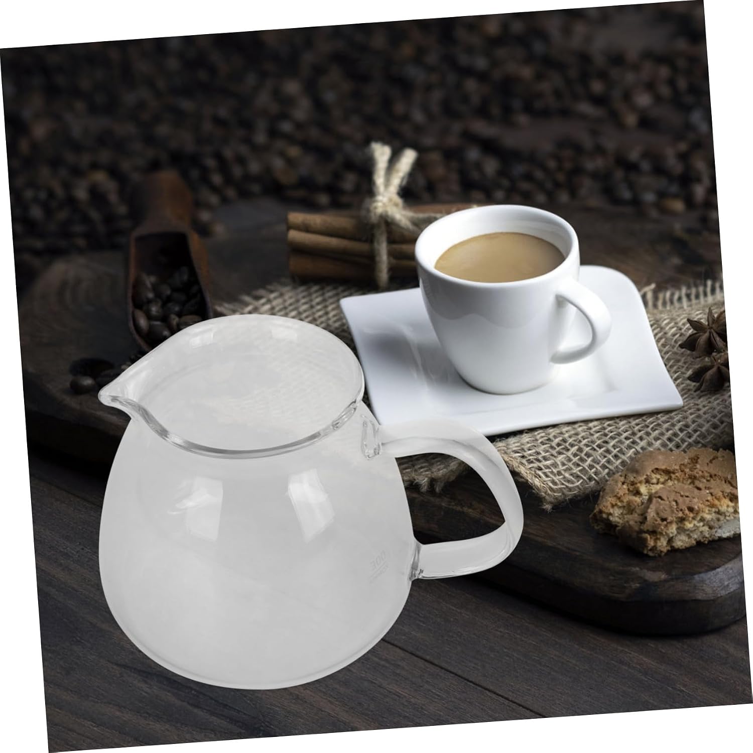 Zerodeko Manual Brewing Glass Coffee Pot Drip Coffee Maker Server Milk Pitcher for Cold Brew and