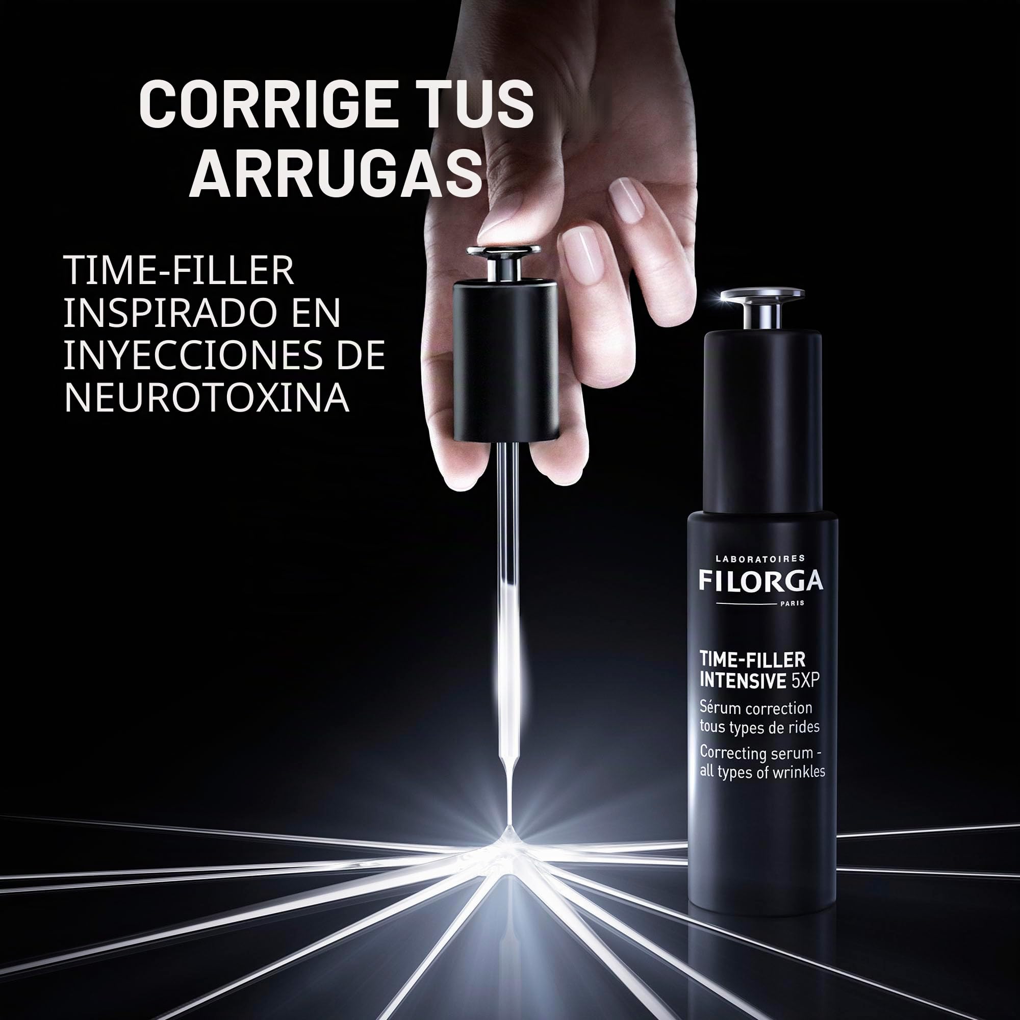 Filorga Anti-Aging Time-Filler Intensive 5XP Face Serum, suero antiedad para líneas finas y arrugas, 1 oz