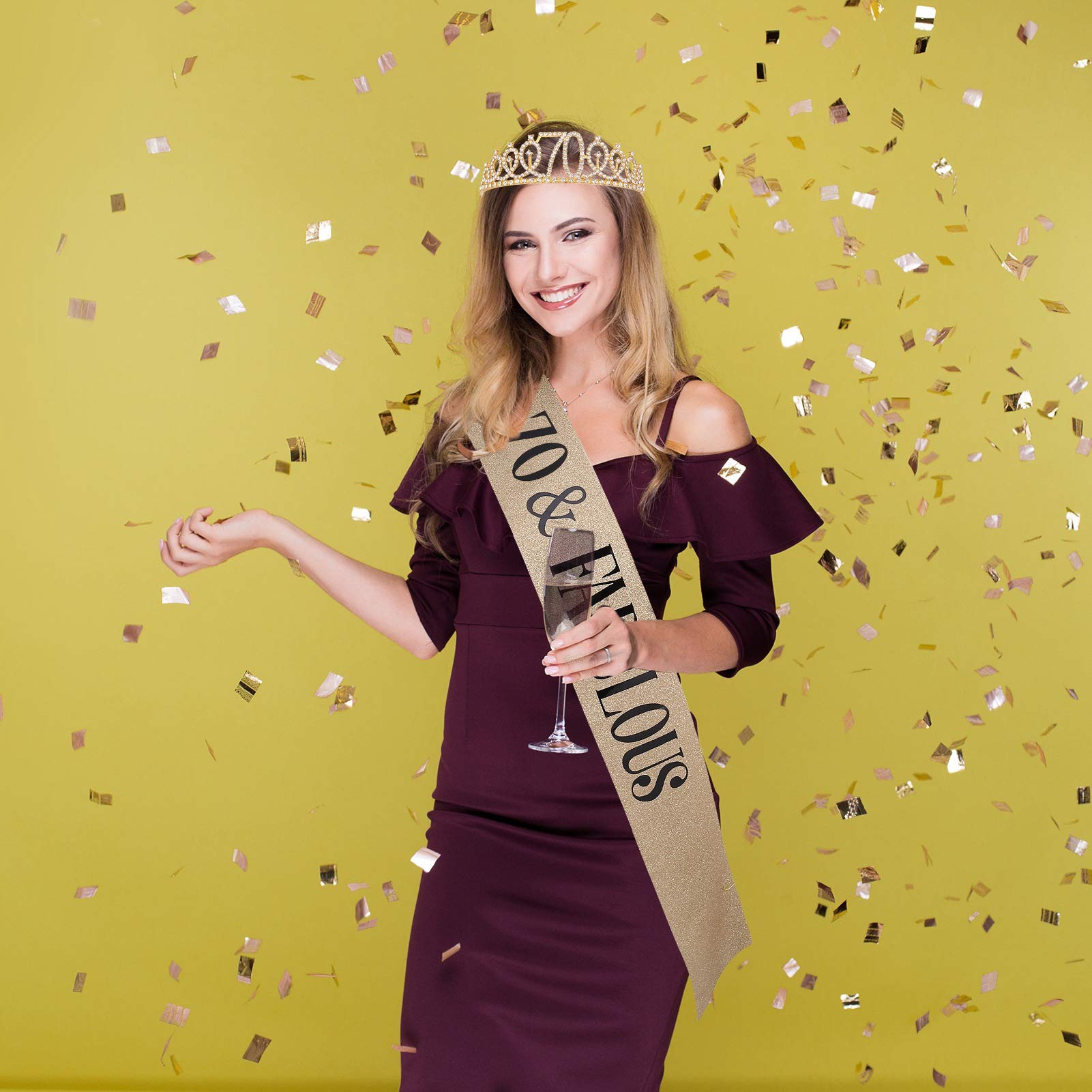 SET DI DIADEMA per compleanno corona diadema con strass e corona per