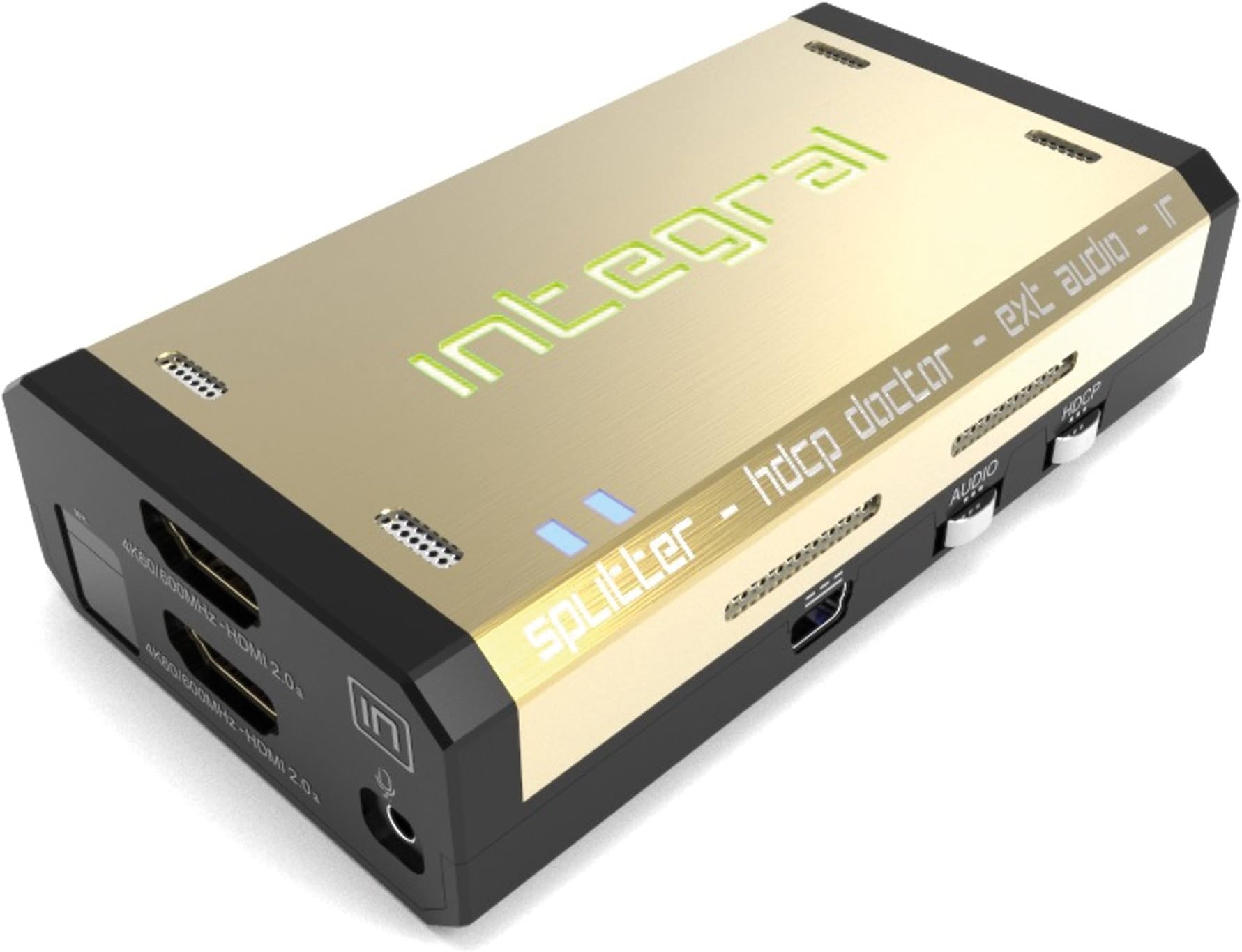 HDFury Integral 2x2 Matrix Audio Extractor with EDID/CEC Manager/App Control Resolutions up to 4K@60, 4:4:4, 18Gbps /600 MHz