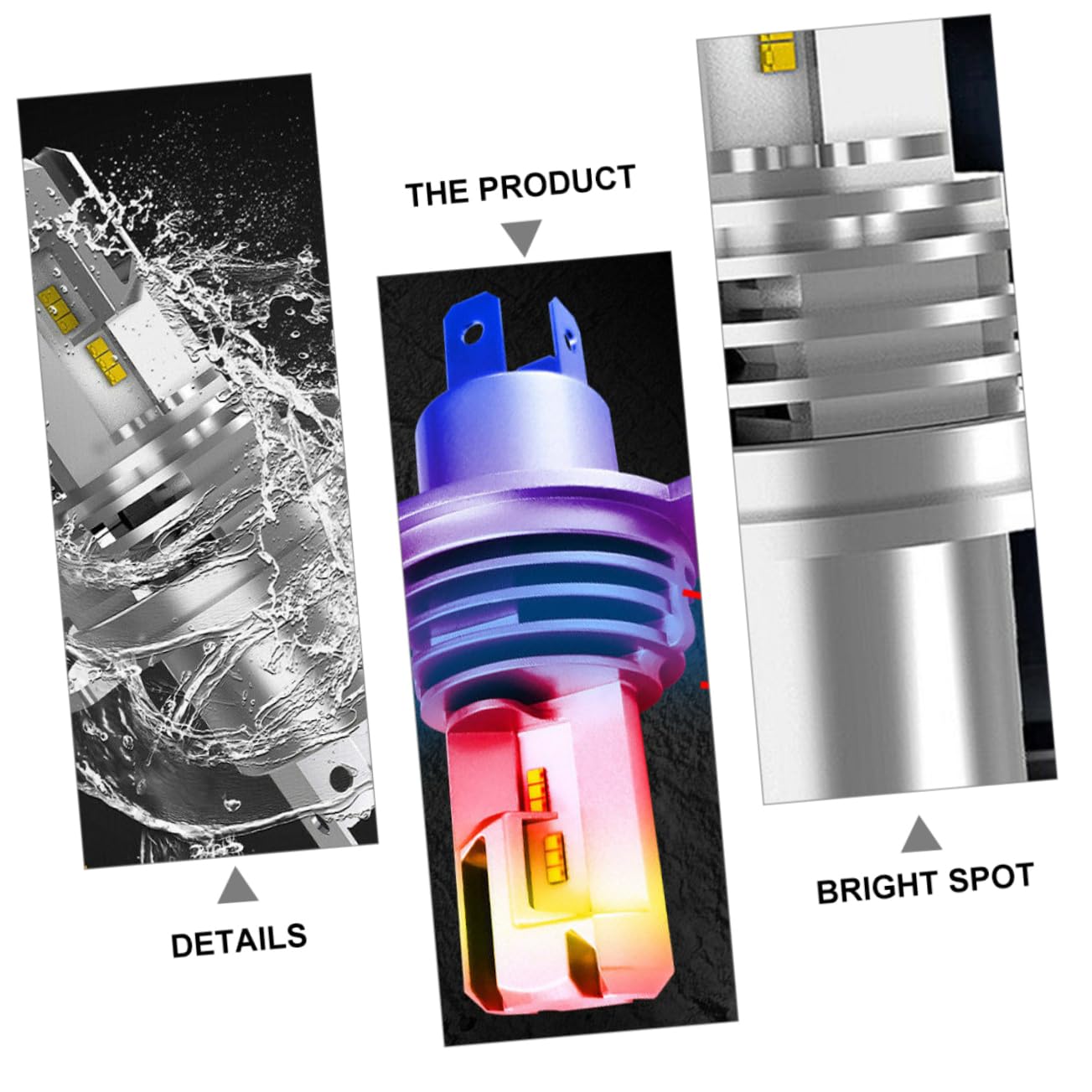 Cabilock 2pezzi Lampadina Per Veicoli Fari Auto Led Super Luminosi Basso Consumo Energetico Illuminazione Stradale Sicura