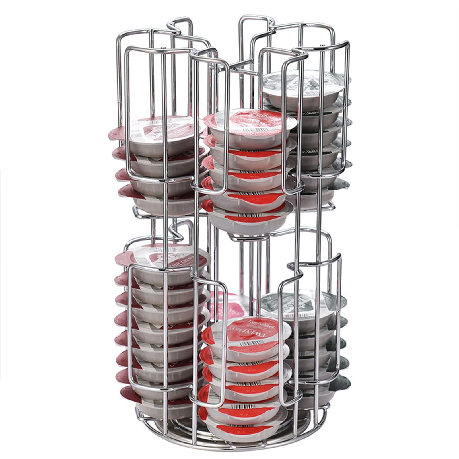 Porte Capsules Distributeur Café/Présentoir Rotatif 64 Pièces/Stockage de capsules