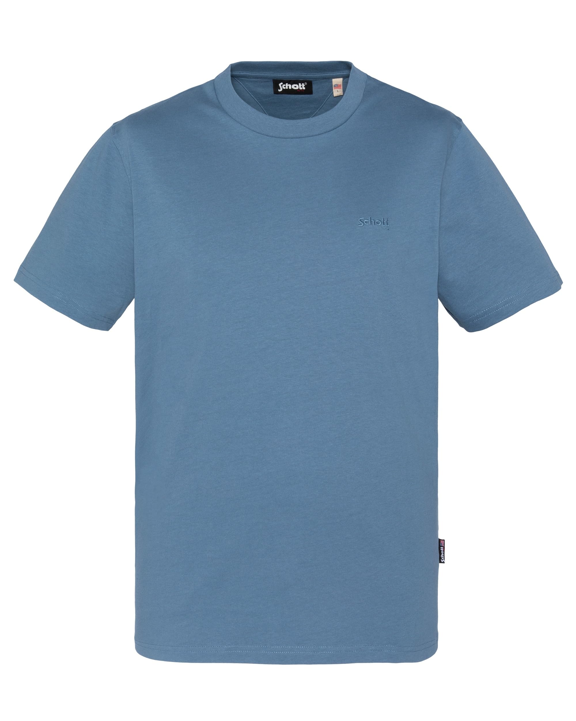 Schott Nyc Men's Blue Tsstuarts T-Shirt, M