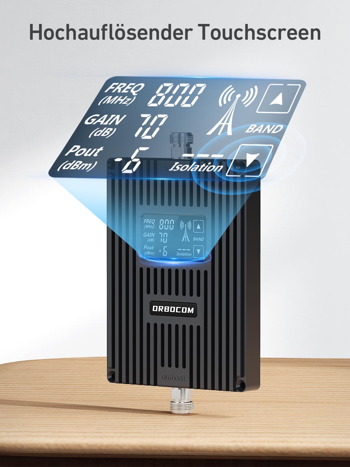 5G 4G 3G Mobilfunk Signalverstärker Band 20/1/3/7/8 LTE Verstärker GSM Repeater Für Home Office Handy Signalverstärker Unterstützt Alle Betreiber Vodafone O2 Bereich Bis Zu 400 Quadratmeter