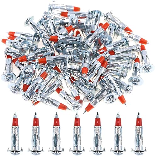 Vista 21 de Glarks Juego de 60 tornillos de anclaje de pared de acero chapado en zinc de 1/8 de pulgada y 2.323 in (1/8SLDx59mm)