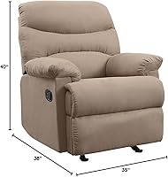 Vista 5 de Acme Muebles Arcadia Reclinable en Chocolate y Marrón