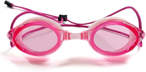 Miniatura 2 de Gafas de natación anti niebla con correa elástica de ajuste rápido Rosado