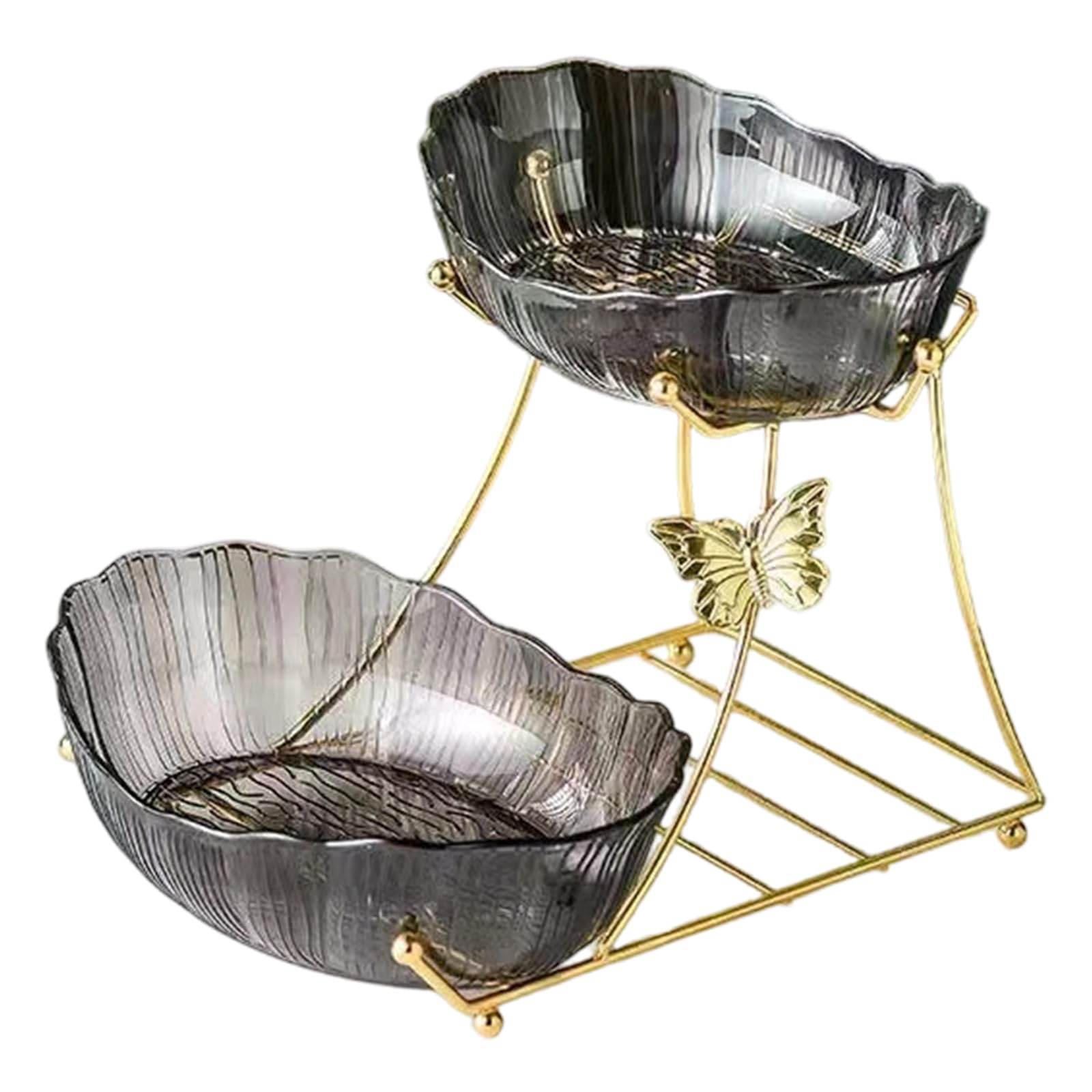 ZEPFJHE Multi Layer Fruit Candy Bowl for Home Outdoor Event Decorative Tiered Fruit Dessert Basket for Party Wedding Treat Bowl