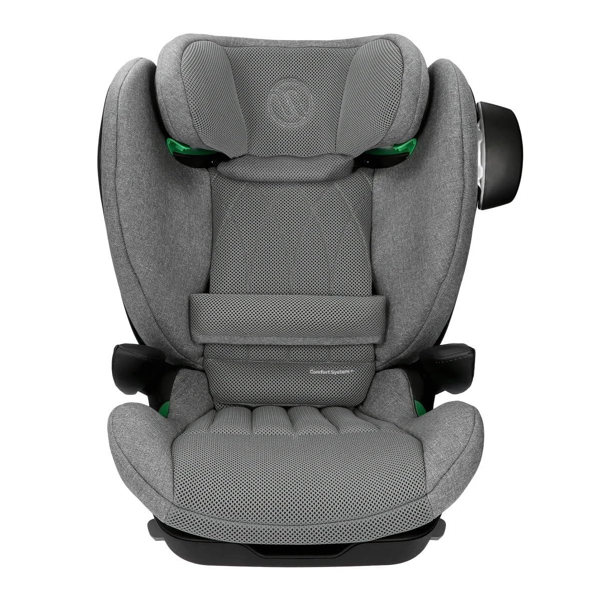 Avionaut MaxSpace AirFlow Comfort System+ Kindersitz 100–150 cm – ergonomisch, sicher & bequem – mit verstellbarer Rückenlehne – ideal zum Schlafen und für lange Autofahrten (Grey)