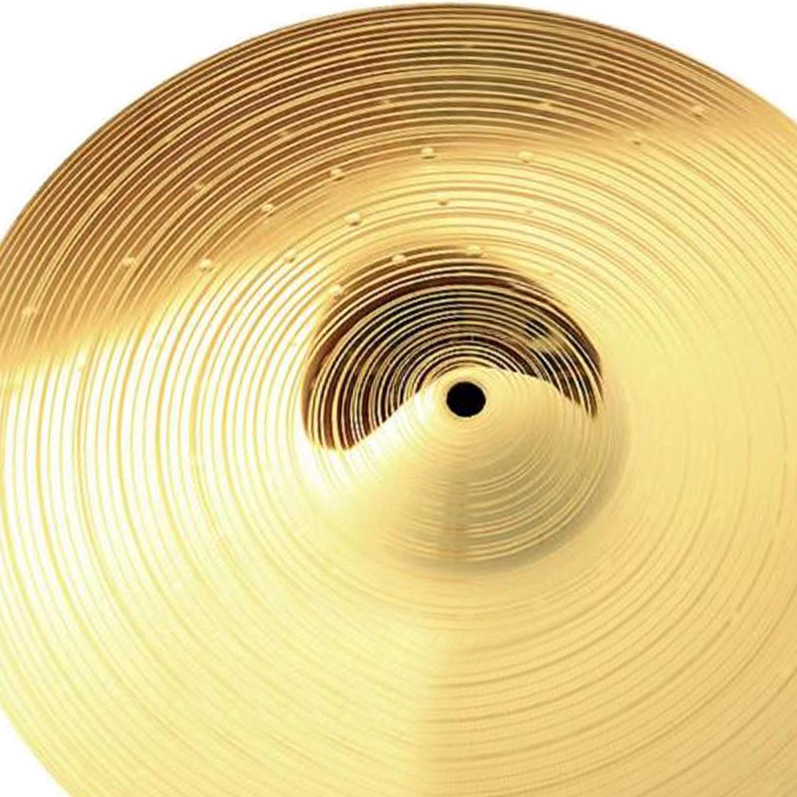 Platillo Crash para Instrumentos de Percusión, Batería para Principiantes, Fabricada en Aleación, 18 Inch