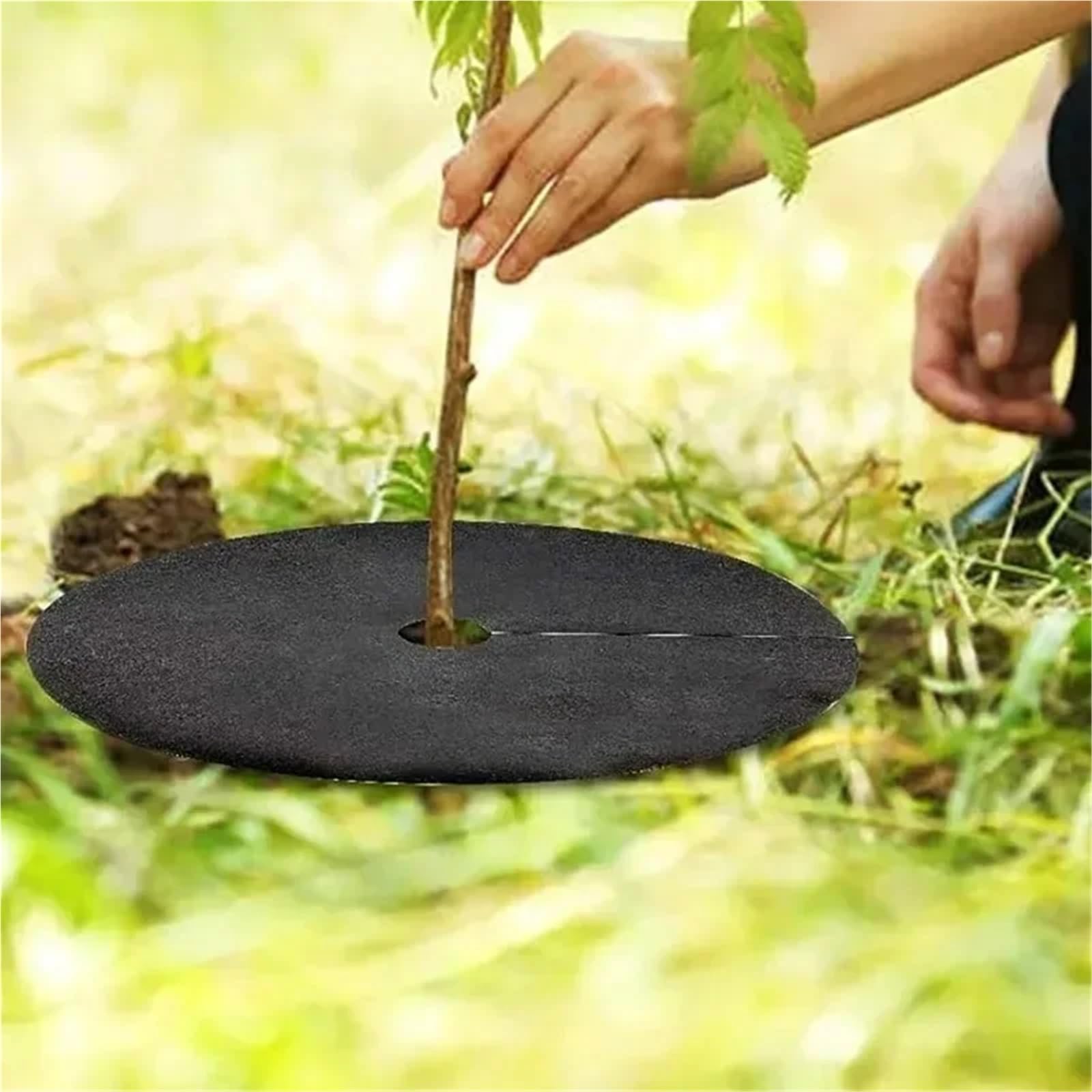 Mata ochronna do pierścieni ściółkowych wokół, Maty do ściółki drzewnej, czarne, 15 32 cm, opakowanie od 5 30 sztuk(32CM,30PCS)