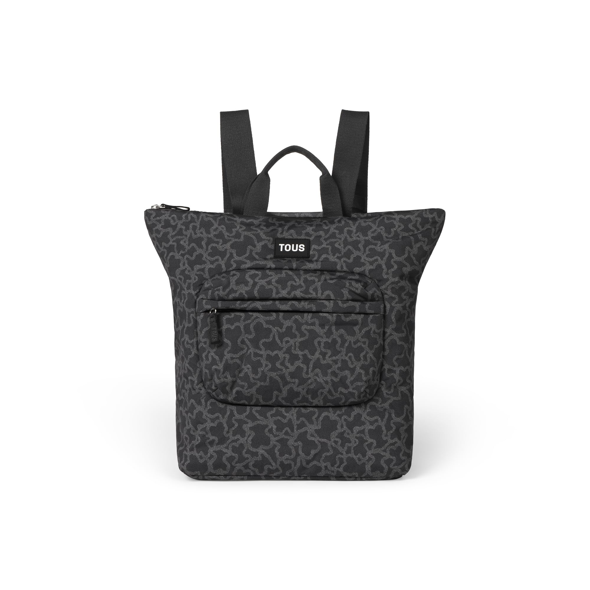TOUS Kaos Wickeltasche/Mutterschaftsrucksack mit Wickelunterlage, 100 % Polyester, Schwarz , Eine Größe passt allen, Lässig, Mutterschaft