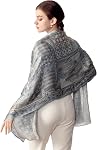 PoeticEHome 100% Mulberry Silk Long Scarf - Women's Large Oblong Shawl for Head, Neck, and Hair Wrap, with Gift Packaging