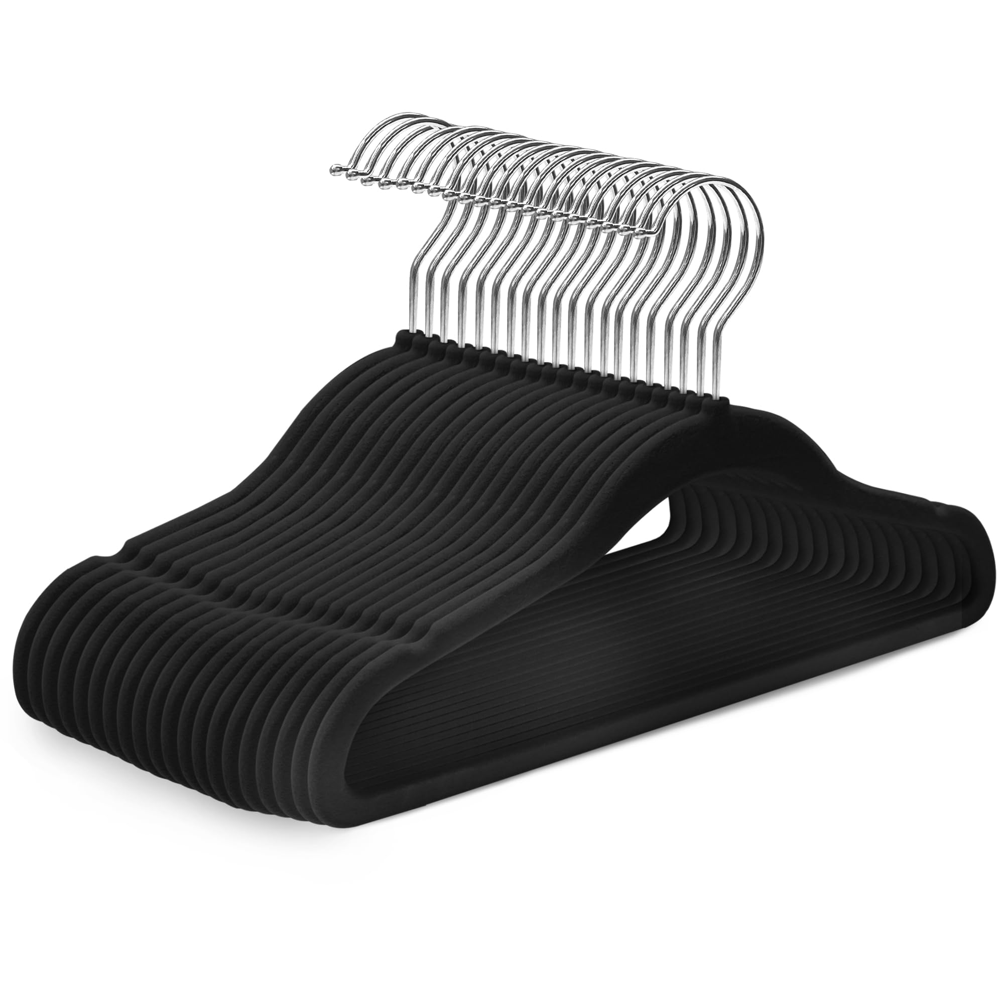 Kidoola 20 Velvet Baby Hangers, Nursery Coat Clothing Hangers for Babies Infant, Toddlers and Kids