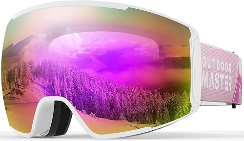 OutdoorMaster Gafas de esquí con lente magnética  OTG Gafas de snowboard para hombres, mujeres y jóvenes, 100% protección UV gafas de nieve disponible en Yaxa Colombia