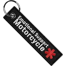 MotoLoot Keychain for Motorcycles, Scooters, Cars and Gifts Emotional Support Motorcycle
