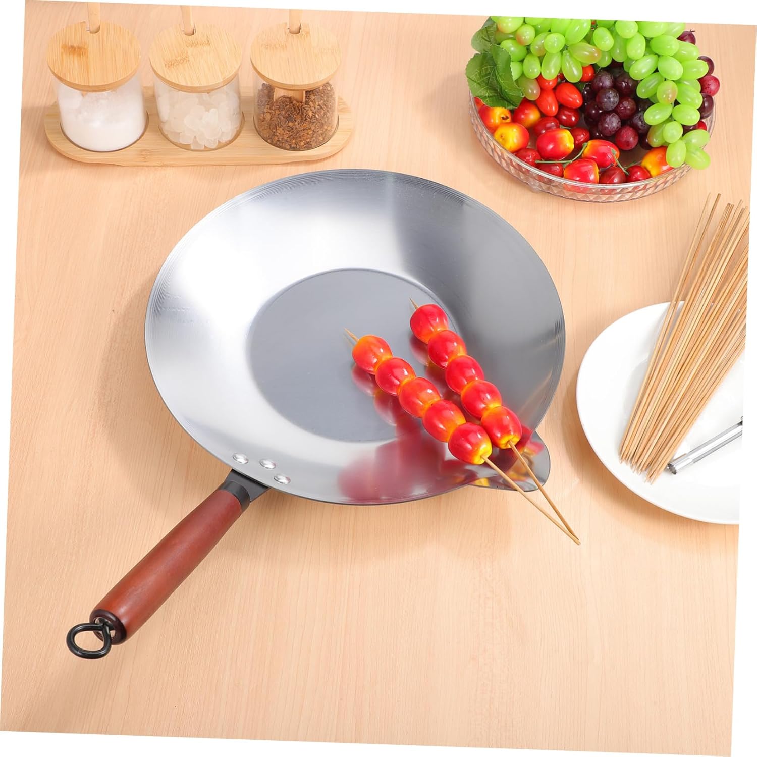 1set Sugar Melting Pot Candy Melting Pan with Duck Bill Spout Corer Skewers for Chocolates Stove Induction Cooker