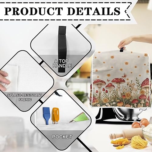Vista 81 de Funda para batidora de Navidad para Kitchen Aid de 4.5 a 5 cuartos de galón, cubiertas antipolvo para electrodomésticos pequeños de hombre de Un