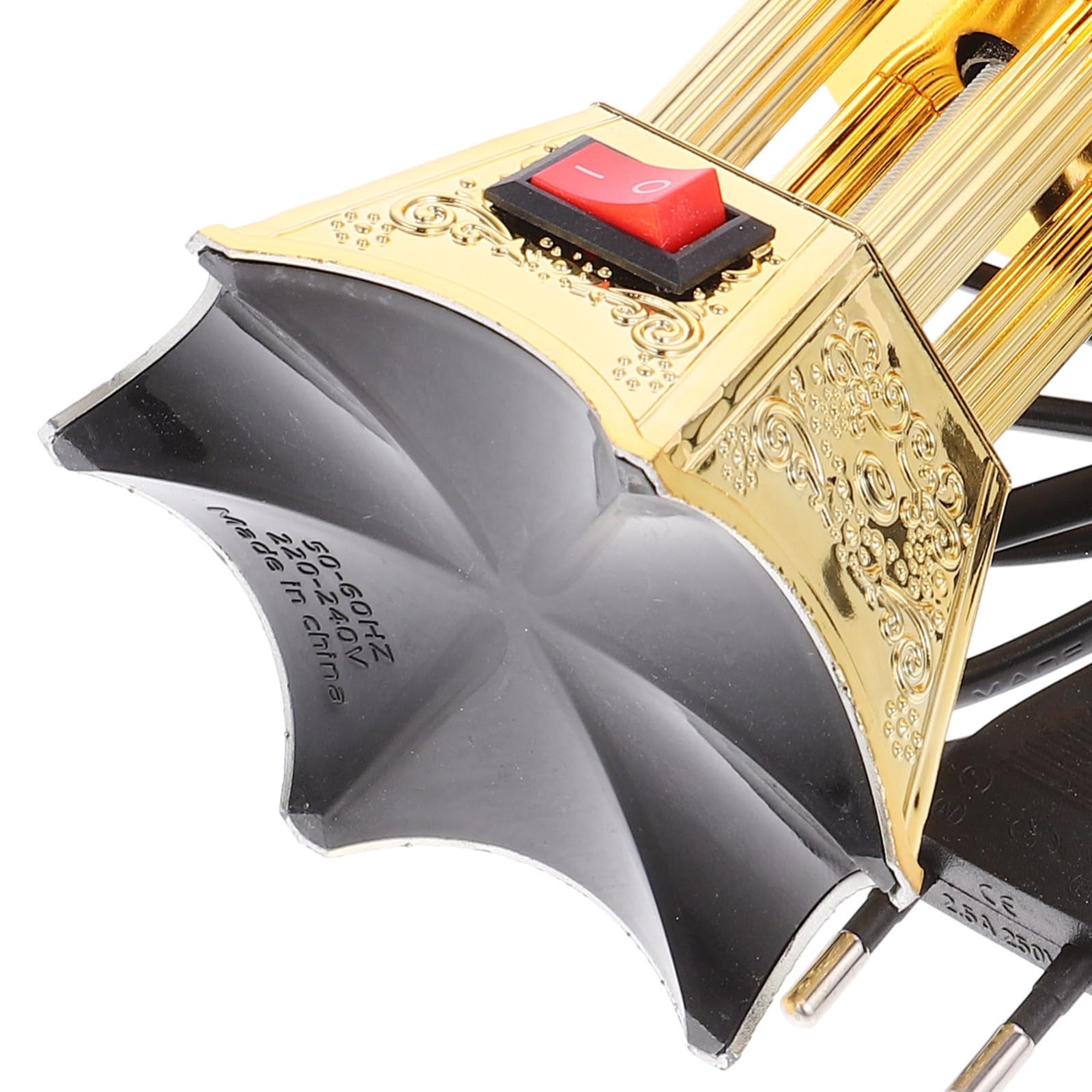 Bruciatore Incenso Elettrico Retrò in Ferro Oro per Casa | Uso 220v, Finitura in Plastica e Ferro, per Camera da Letto e Soggiorno, Aspetto Ricercato