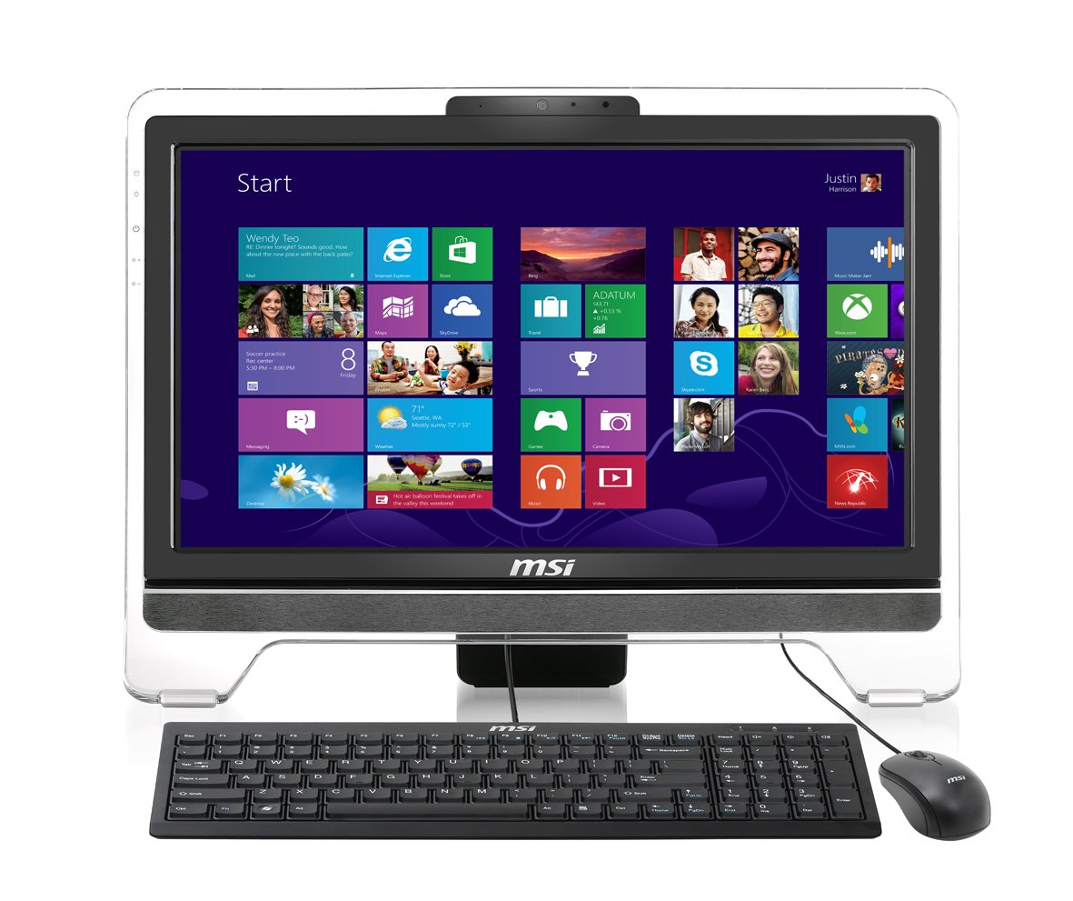MSI AE2031-006EU 20" (50,80 cm) Intel Pentium 1,8 GHz 500 GB 4096 MB Intel HD Graphic Windows 8 Czarny