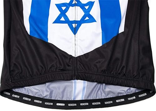 Miniatura 6 de Camisetas de ciclismo para hombre, camisetas de ciclismo de manga corta con cremallera completa