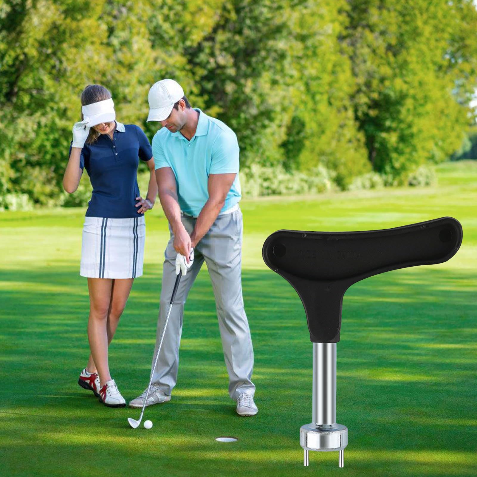 Llave de pinchos para zapatos de golf, removedor de picos de zapatos de dos pines, herramienta universal de repuesto para zapatos de golf, accesorio de herramienta de extracción de golf