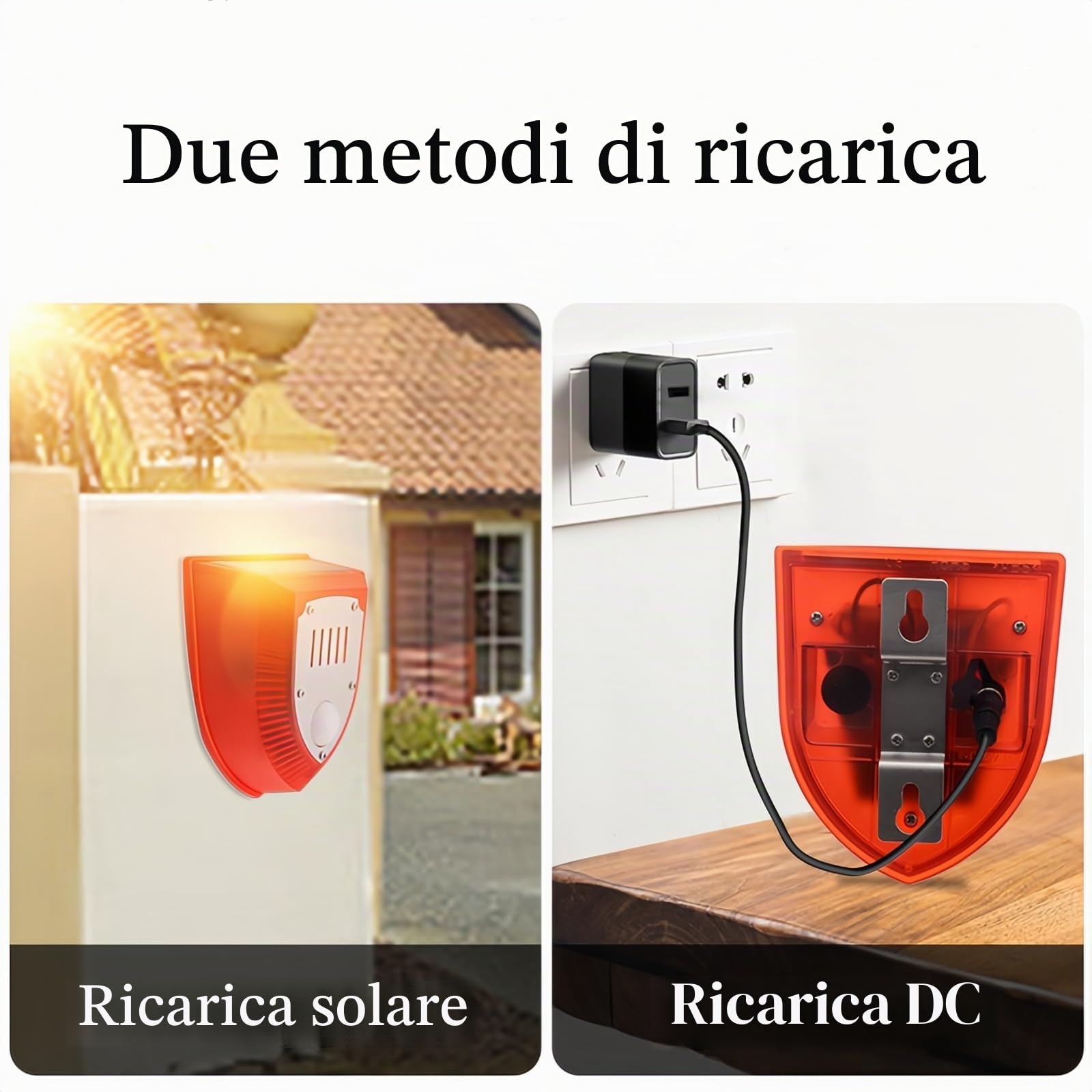 3 Pack Solar sicurezza allarme luci sensore di movimento suoni di sparo e abbaiare suono 129dB Loud IP65 impermeabile luce strobo lampada di avvertimento per esterni