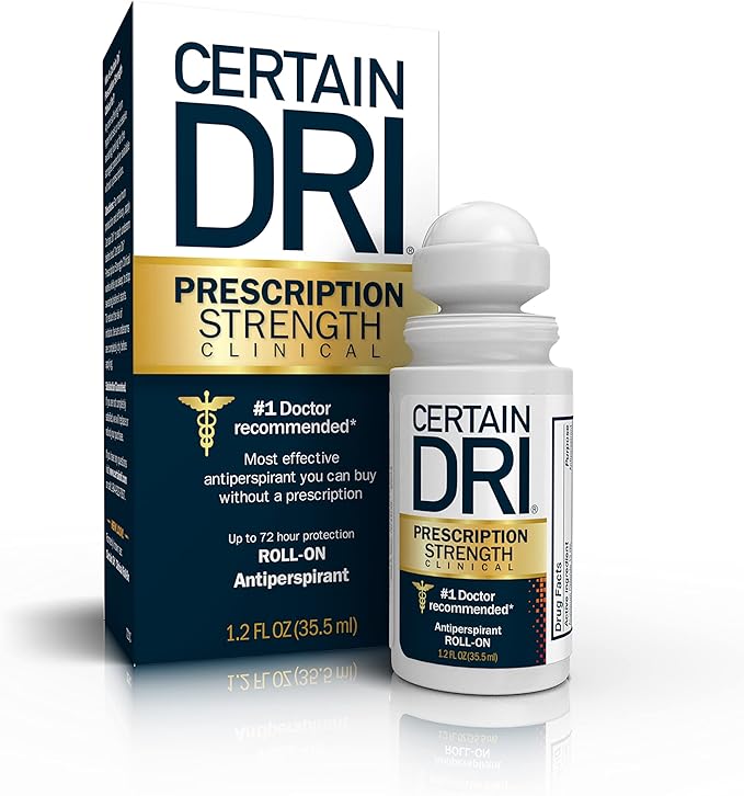 Certain Dri AntiPerspirant, RollOn, Pack of 1, 1.2 oz