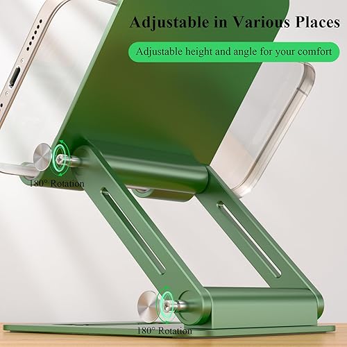 Miniatura 5 de Minthouz Soporte para tableta, soporte ajustable multiángulo para tableta, soporte de aluminio para iPad compatible con iPhone 16, 15, 14, 13 Pro