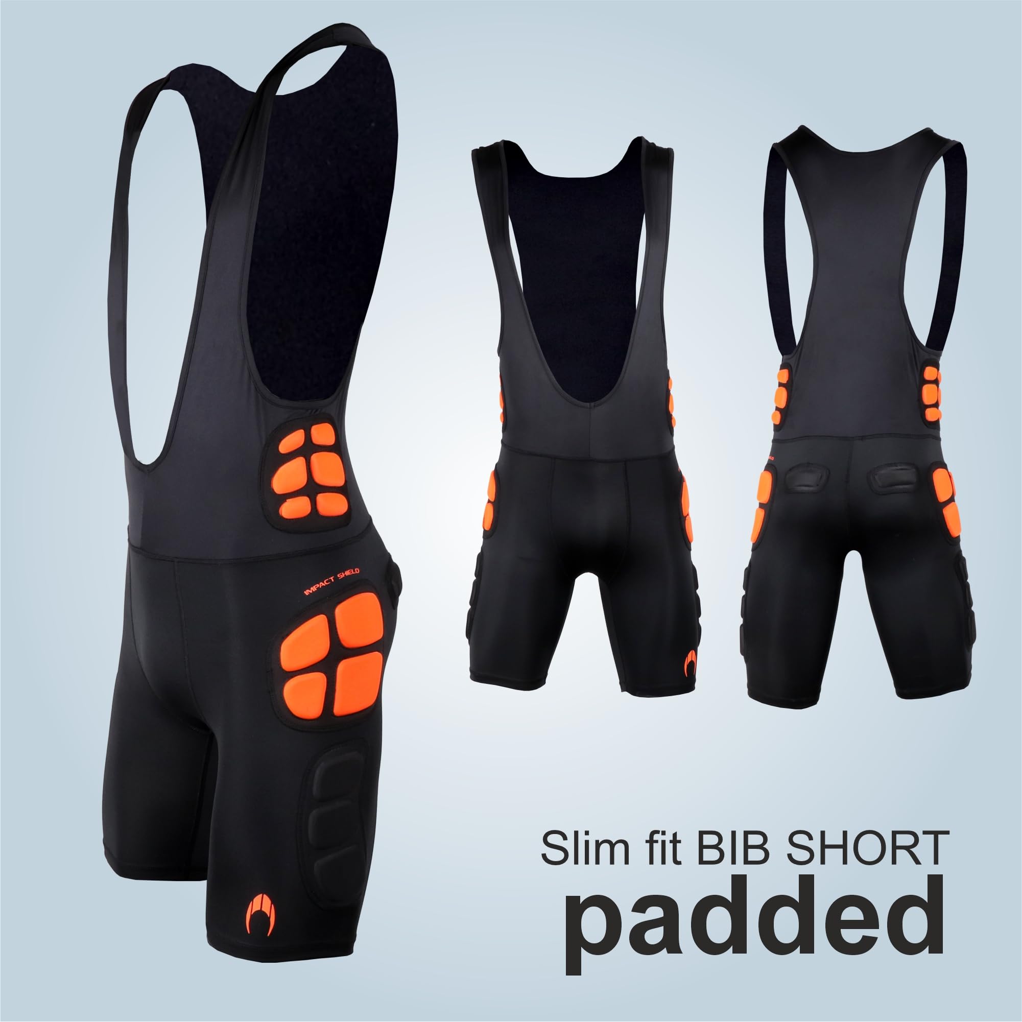 HO Soccer Pantalones Cortos de Portero con Tirantes GK Bib Impact Shield, Unisex Adultos.