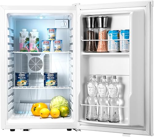Miniatura 8 de Mini refrigerador y hielera – Refrigerador pequeño de 38 litros para dormitorio, refrigerador pequeño de 38 a 72 ℉ para oficina, hogar, apartamento,