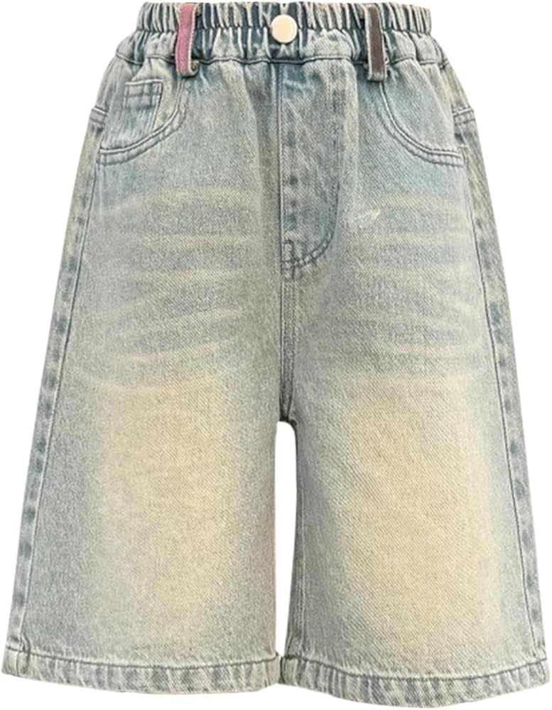 「初期」 STARTEAM Jorts Star Jorts for Men Grunge Denim Shorts Baggy Jorts Graphic