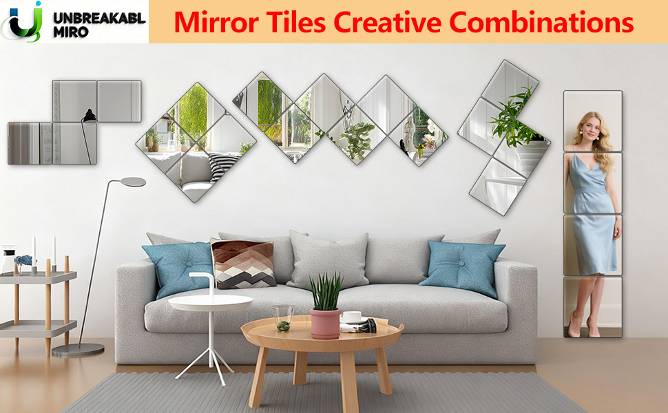 Amazon.com: Shatterproof Wall Mirror Full Length for Bedroom