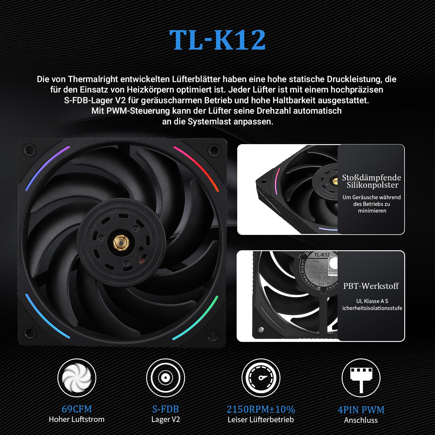 Thermalright Mjolnir Vision 360 ARGB Black-AIO CPU Liquid Cooler,Pantalla LCD IPS con resolución 320 * 240,para AM4/AM5 y LGA1700/1851,'3.5 inch'Pantalla LCD con imán para imágenes