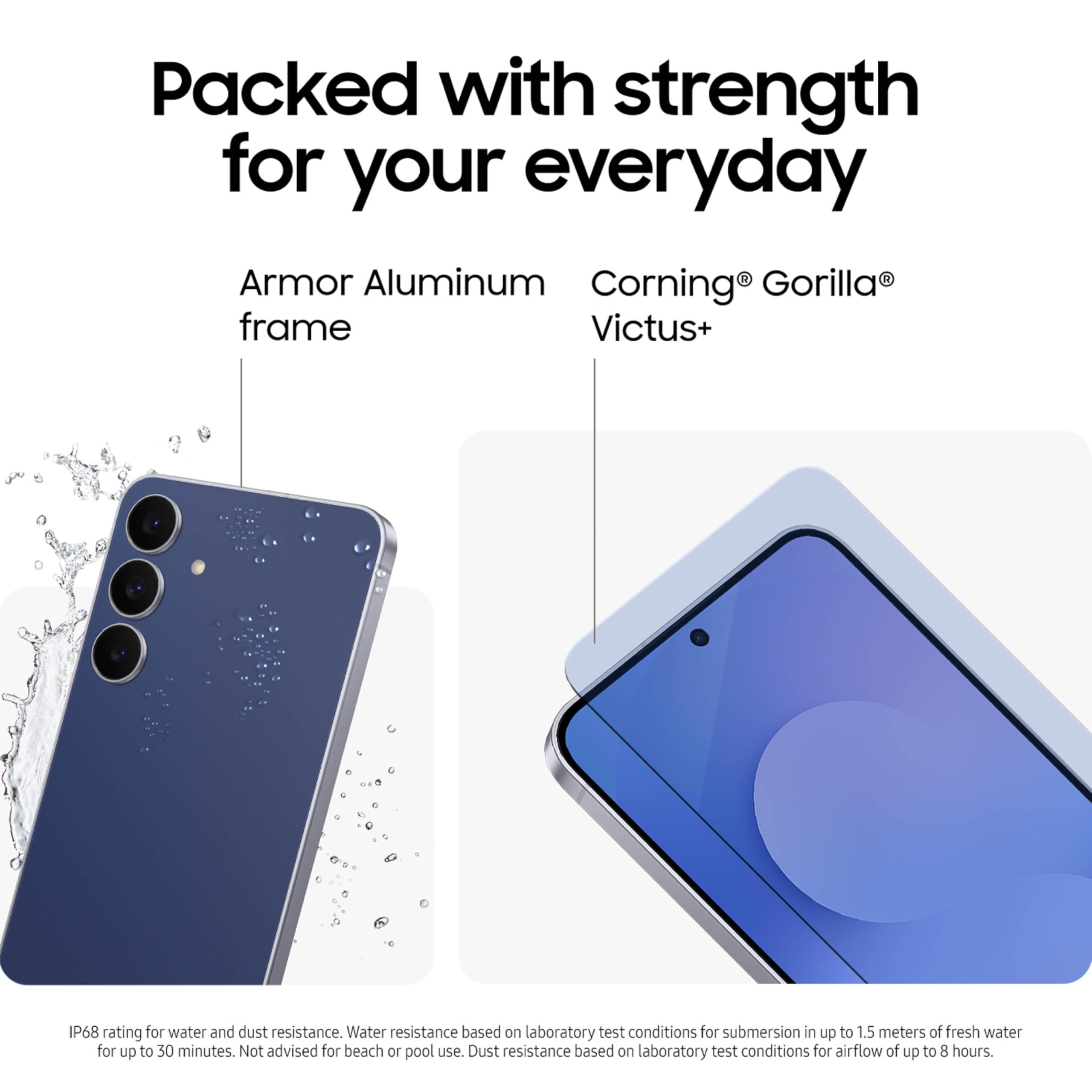 SAMSUNG Galaxy S25 FE Cell Phone (2025), 128GB AI Smartphone, Unlocked Android, Large Display, 4900mAh Battery, High Res-Camera, AI Photo Edits, Durable, US 1 Yr Warranty, Icyblue