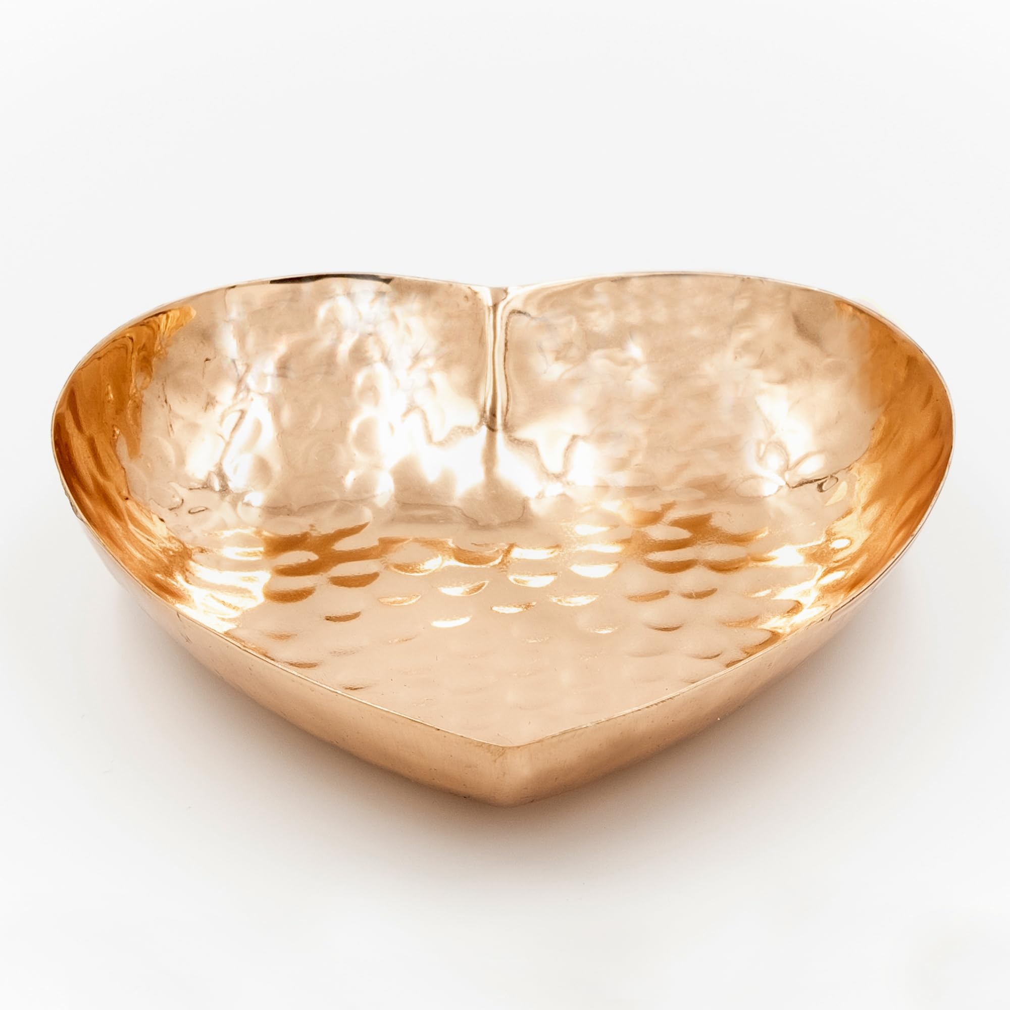 Copper Heart Shape Dish - Hand Hammered Pure Copper Dish - Heart Shaped Bowl for Mothers Day, Wedding, Anniversary, Valentines Day