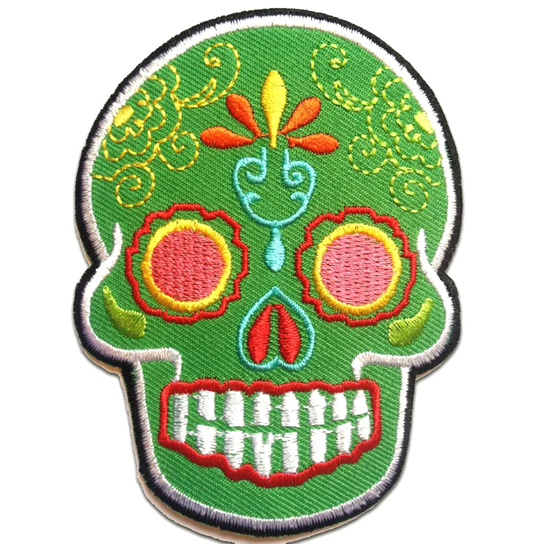 pirata teschio - Toppe termoadesive Patch Toppa ricamate, misura