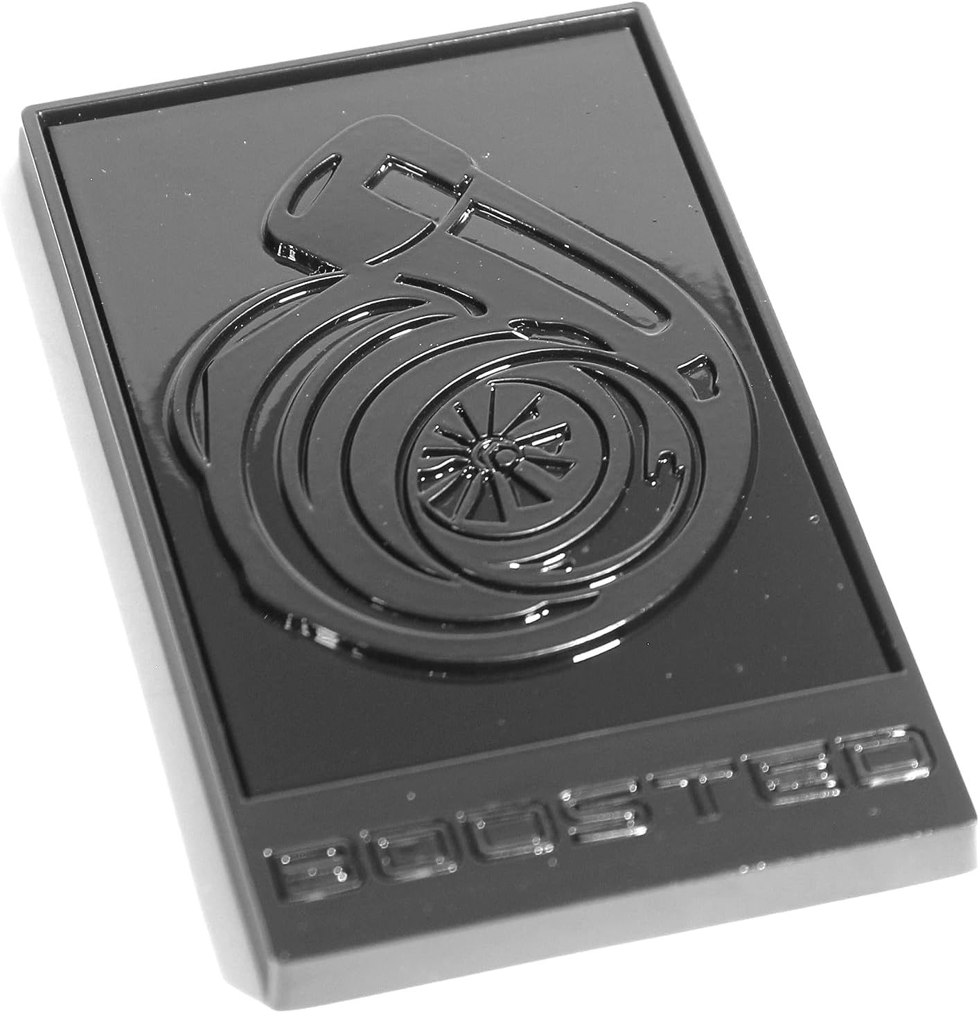 GT350 Style Boosted Badge (White) (Blackout)