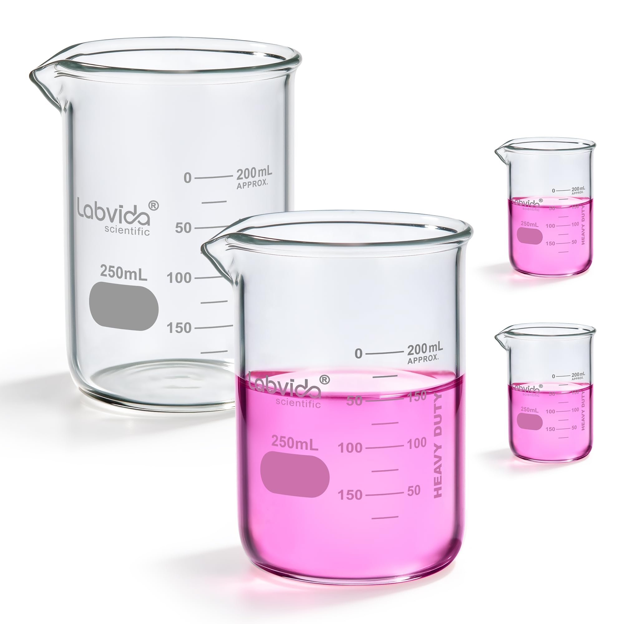 6pcs 400ml 3.3 Borosilicate Glass Thick Beakers, LVA029 — Amazon image 13