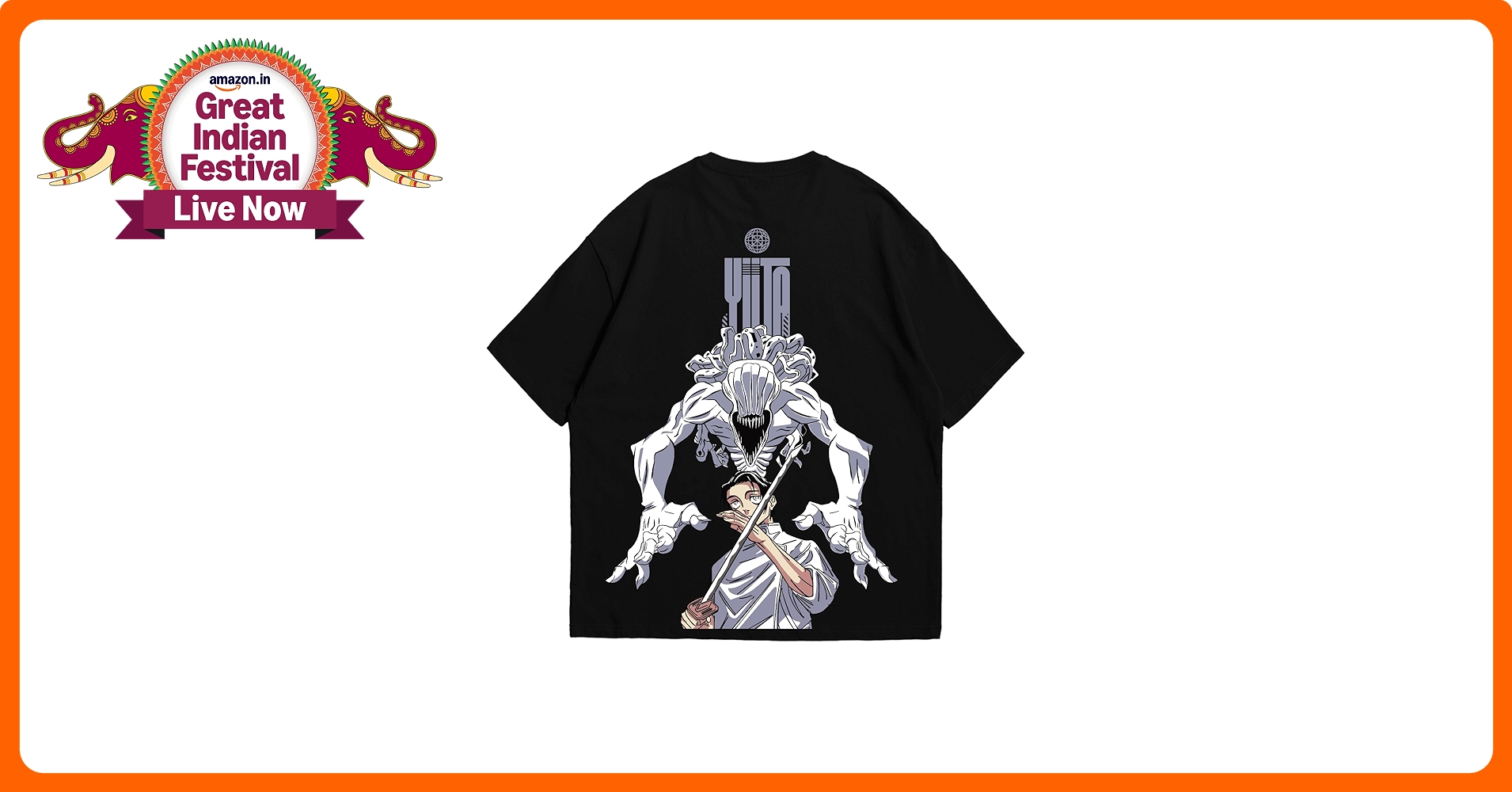 ✰over print✰【新品同様】✰patch shirts black Buy Women Friends Printed T-shirt Online at just Rs. 599.0