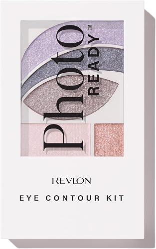 REVLON PhotoReady Eye Contour Kit Purple Palette, 520 Watercolors, 0.1 oz