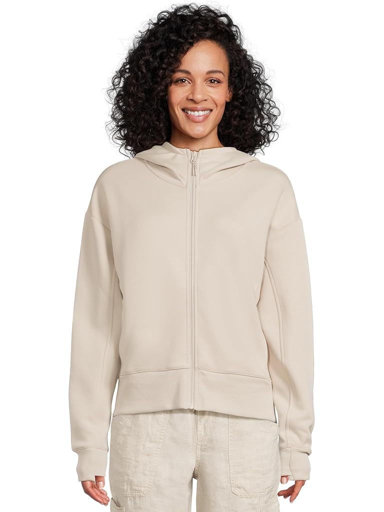 Gray L.L.Bean Multisport Full Zip Hooded Sweatshirt
