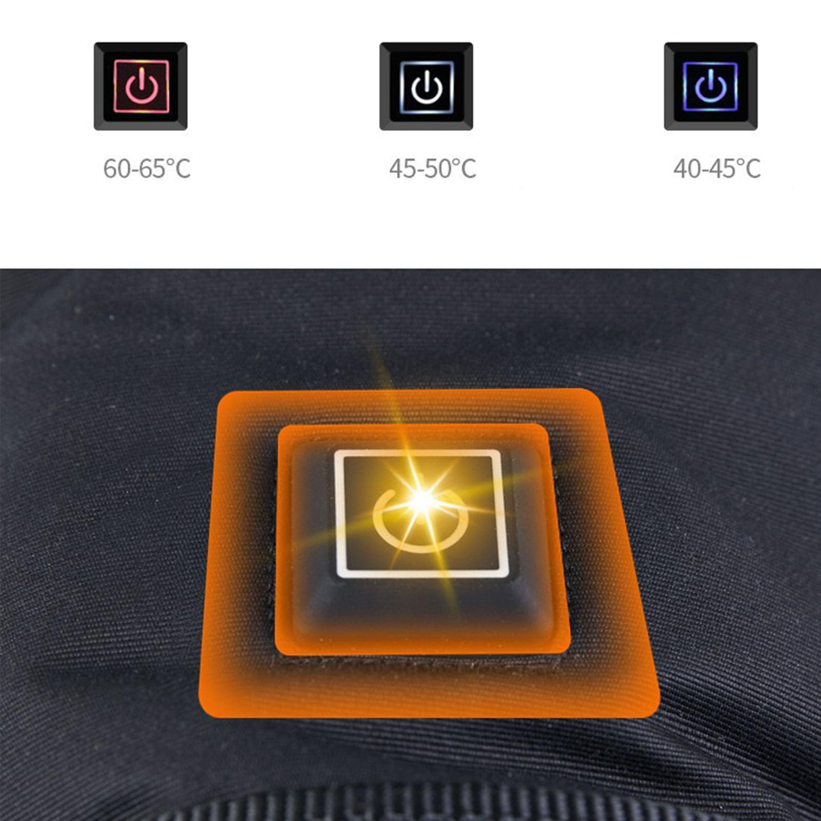Riscaldati con Touchscreen, Riscaldanti Elettrici Ricaricabili per Uomo Donna, con 3 Impostazioni di Temperatura con Design Antivento e Antiscivolo, Ideali per Sci Invernale, Ciclismo