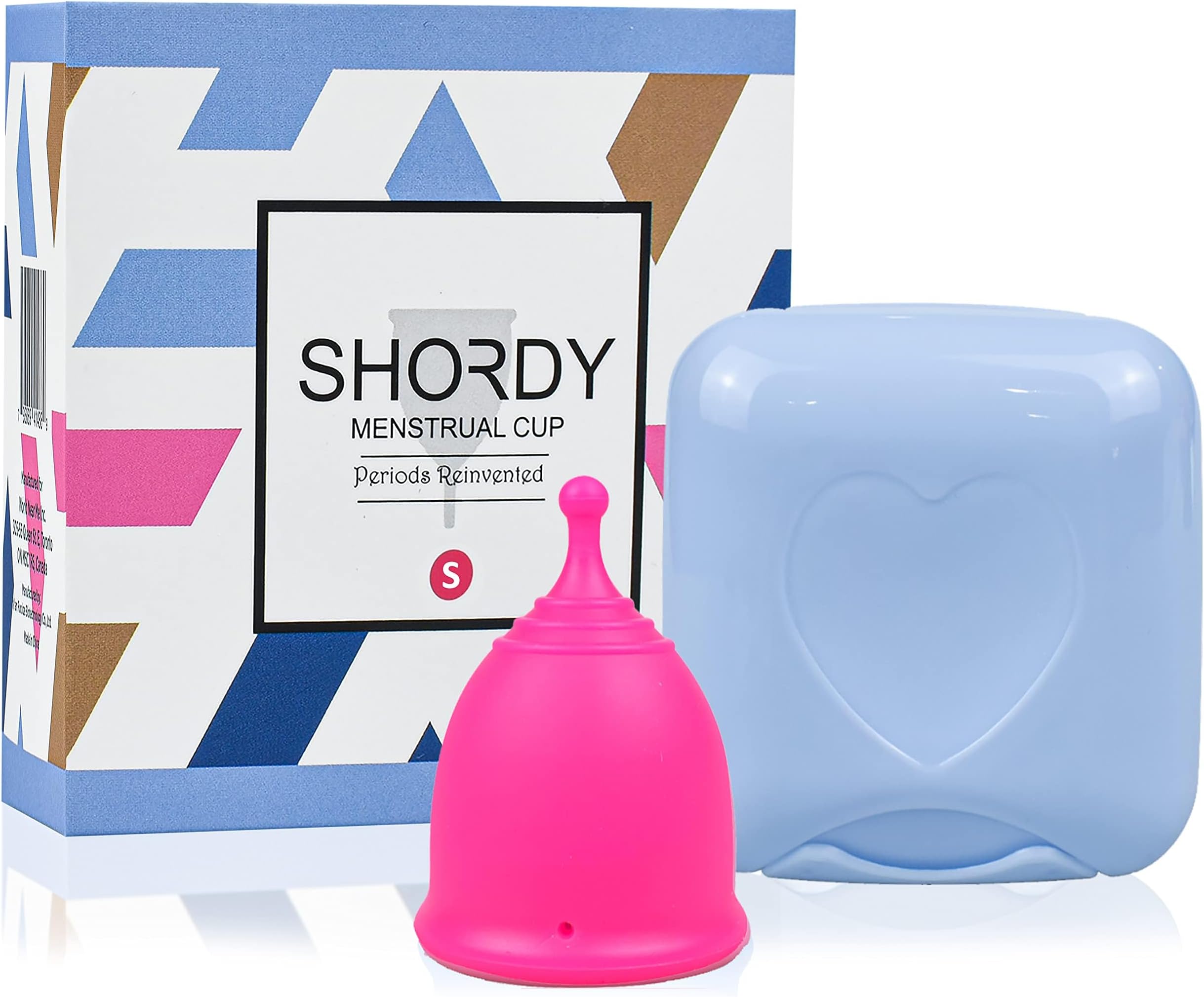 SHORDY Menstrual Cups (Small), Single Pack with Box, Soft & Flexible, Copa Menstrual Kit for Women Upto 12 Hours of Comfort, Eco-Friendly & Safer Alternative to Disc Pads Tampons (Pink)
