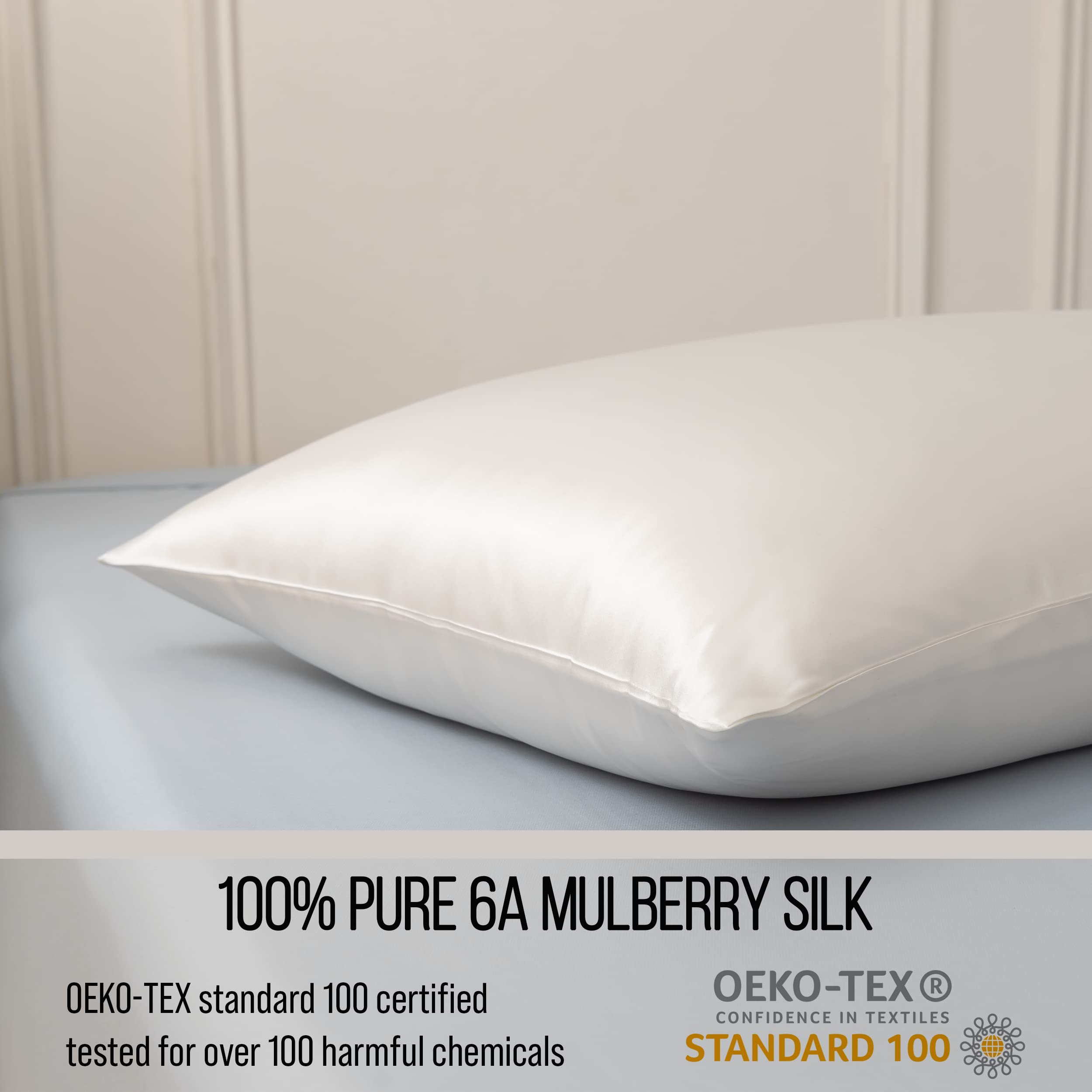 Bella Coterie | Luxury Silk Pillowcase for Hair and Skin | Standard Size